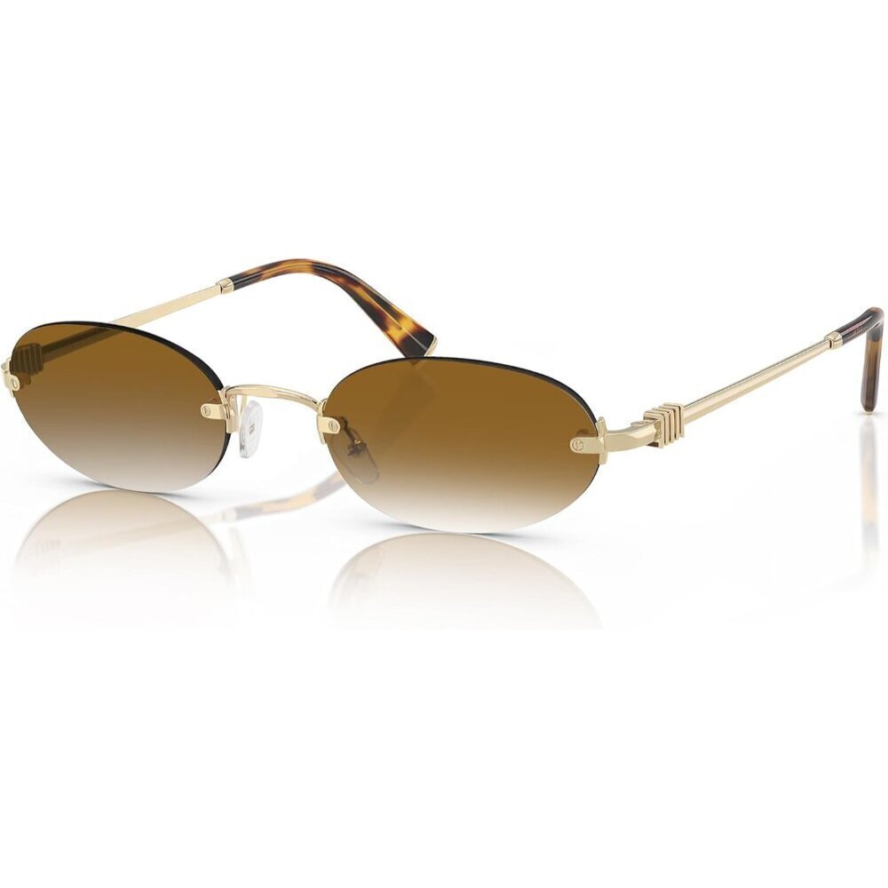 Retro Oval Sunglasses Women Men Rimless UV400 Fashion Y2K Sun Shades